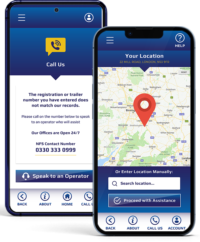 Nationwide Fleet Services Breakdown App